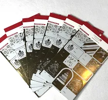 DIY Gold & Silver Foil Heart Stickers