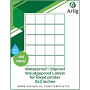 Arlig 2x2 inch Square Waterproof Labels for Inkjet Printers