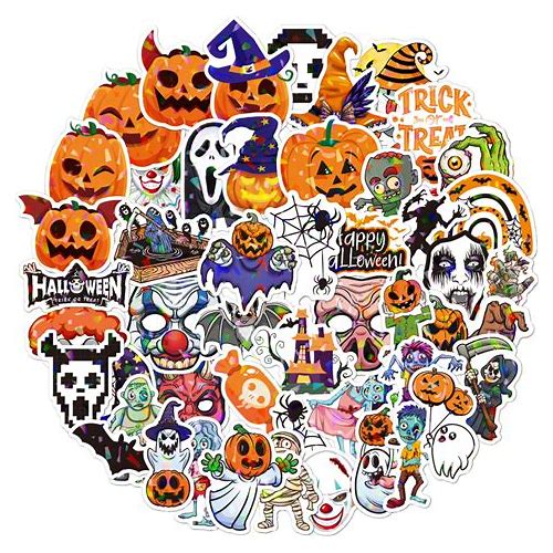 50Pcs Halloween Stickers,Cute G…