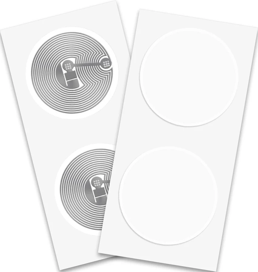 TimesKey NFC Tags NTAG216 NFC Stickers NFC 216 Tag Programmable NFC Sticker iOS Compatible NFC Tags 888 Bytes All NFC Enabled