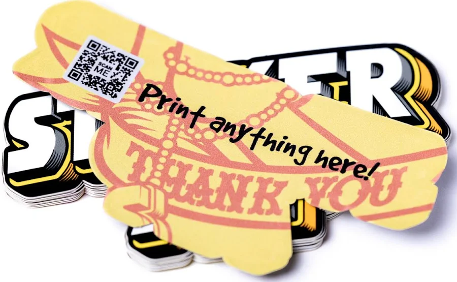 Custom Stickers with Back Paper Design - StickerApp