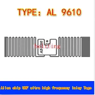 100pcs 9610 H3 RFID UHF Passive Smart Label Tag Sticker Antenna Alien