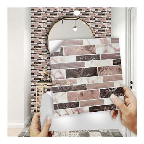 10-Sheet 3D Self-Adhesive Tile St…