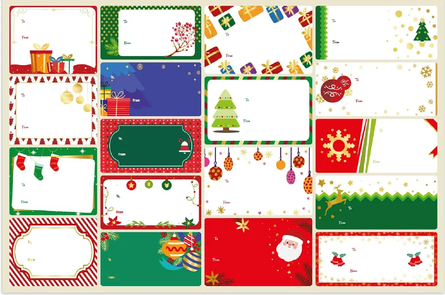 Christmas Sticker Labels