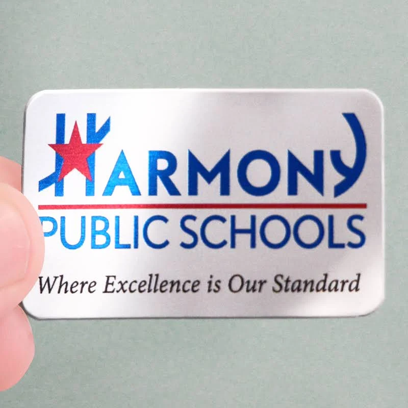 100 Aluminum Labels Matte AlumiGuard Metal, 2"x1.25"