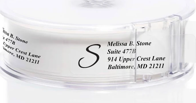 Current Labels 250 Clear Rolled Address Labels