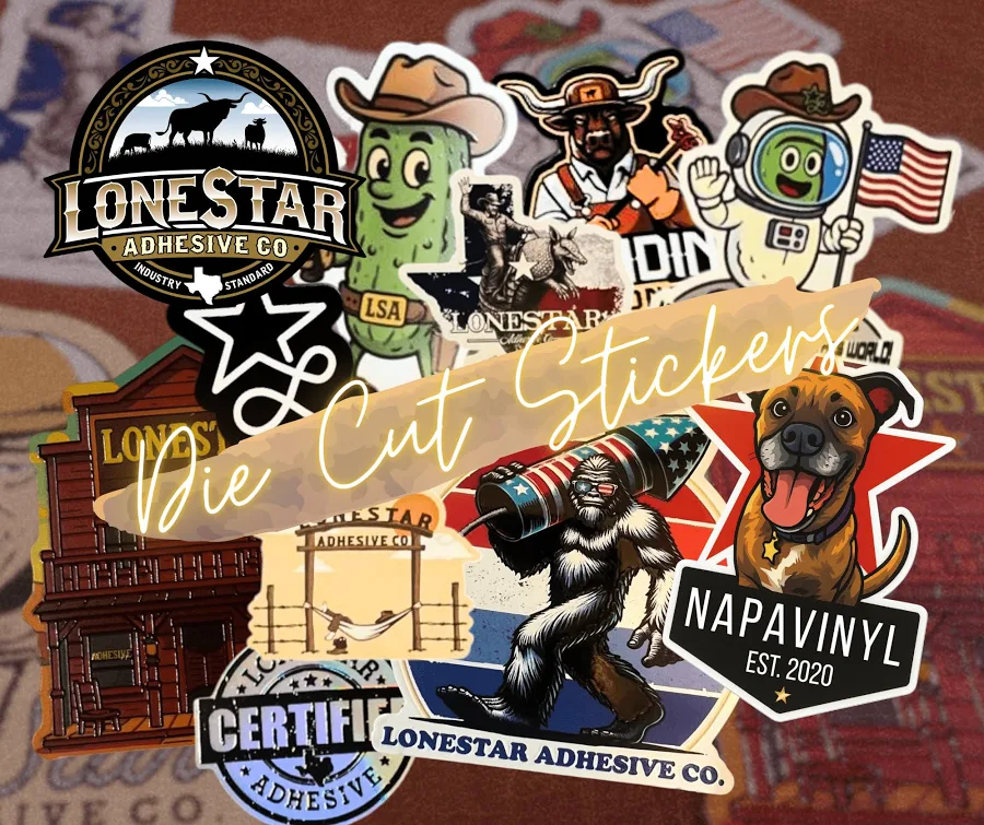 Die Cut UV Printed Vinyl Stickers 6x6 / 5000 at LoneStar Adhesive