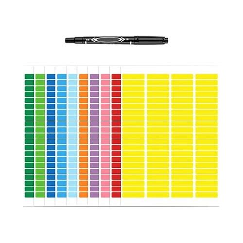 Colored Label Sticker In 10 Color…