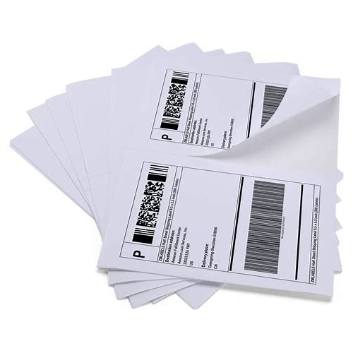 Half Sheet Shipping Label, Adhesi…