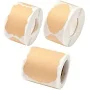 600pcs 3 Styles Brown Kraft Sticker Labels
