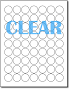 Crystal Clear Labels 1" Round