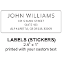 Prettysweetparty Personalized Return Address Labels