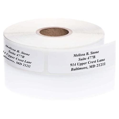 White Personalized Return Addre…