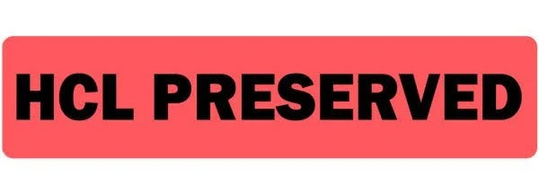 HCL Preserved Medical Labels | Label Supplies From Label Value