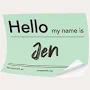 Adhesive Name Tags