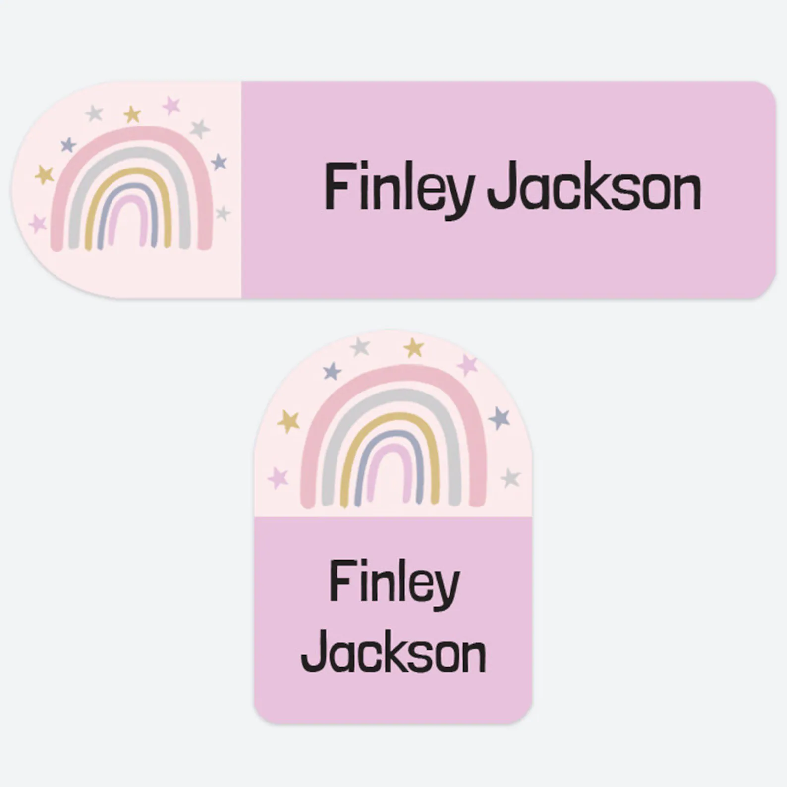 No Iron Personalised Stick On Waterproof Name Labels