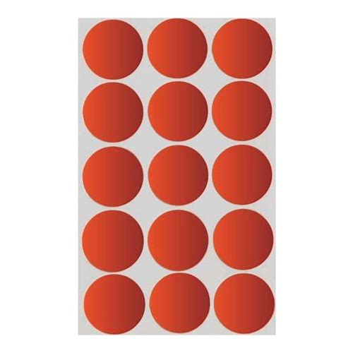 Metallic Red Adhesive Labels Sea…