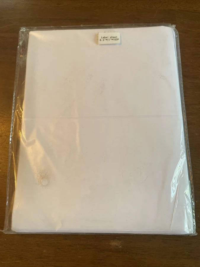 MFLABEL Half Sheet Self Adhesive Shipping Labels for Laser & Inkjet Printers