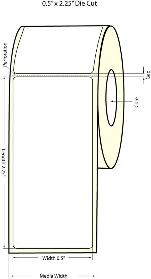 Inkjet Glossy BOPP Labels Roll