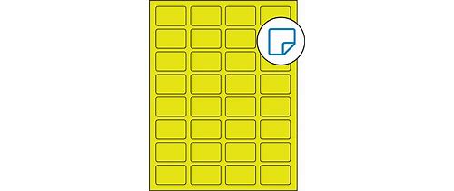 1.75 X 1.125 Fluorescent Yellow R…