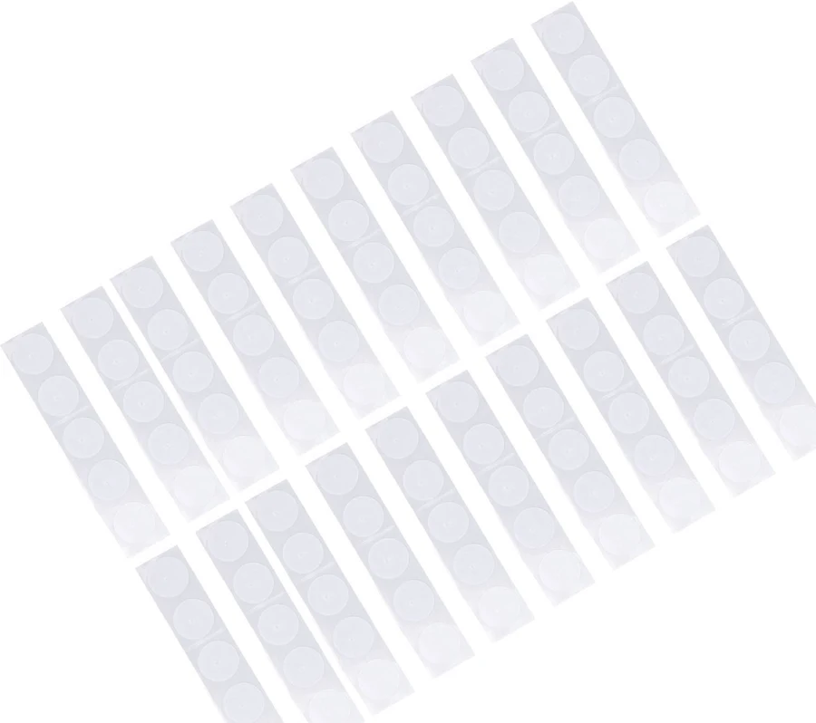Xirurus 50Pcs 13.56MHz NFC Rfid Sticker Tag 504 Byte Repeatable Written High Frequency IC UID Label 1 inch / 25.4 mm Diameter Round Shape