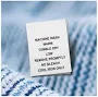 100 PRINTED CARE LABELS (Style 10-Machine Wash Warm...)