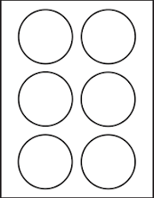 300 Laser Printable Glossy White Round Stickers 3 Inch Labels 50 Sheets 4179 Gw
