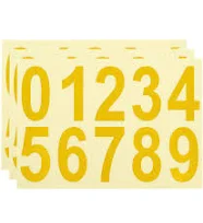 3pcs Reflective Mailbox Number Sticker 3 Inch Strong Self Adhesive,