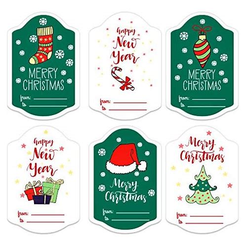 Facraft Gift Tags Christmas Sticke…