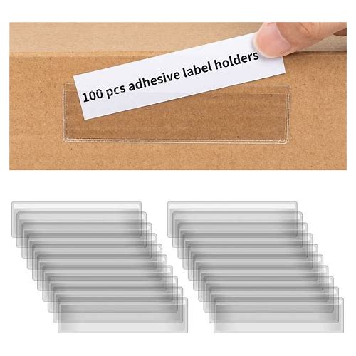 100 PCS 4 X 1 Inch Label Holder…