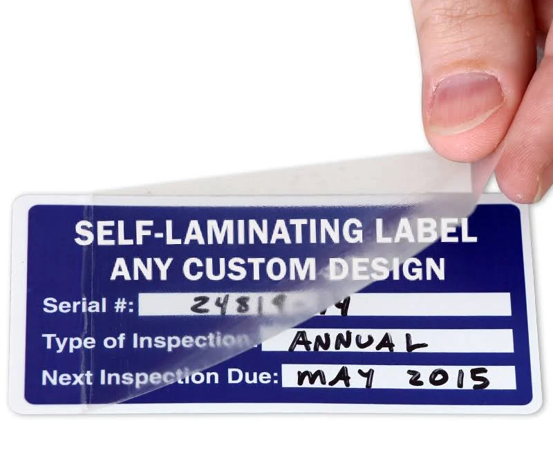 Self Laminating Stickers, Custom 3.5