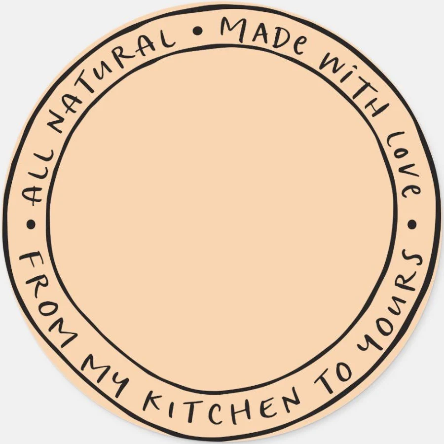 Jar / Spice Natural Organic Sticker Label