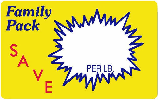 Family Pack Blank Write On Label