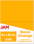 JAM Paper Neon Orange Shipping Labels