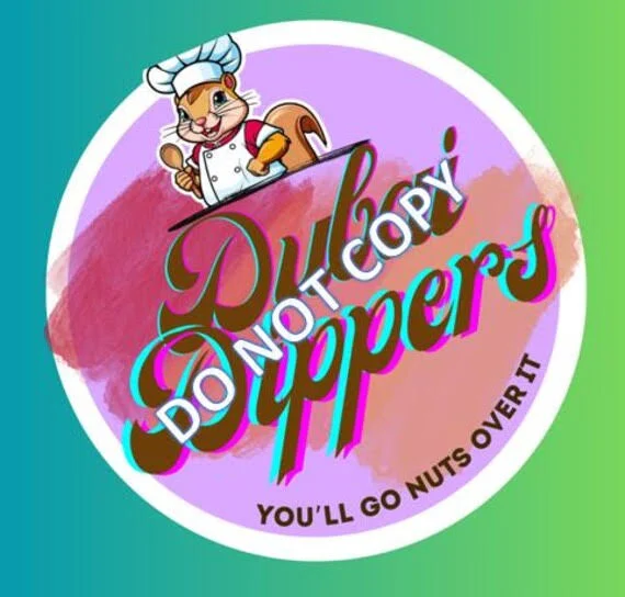 Dubai Dippers Label Sticker Tag 2 inch