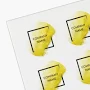 Custom Product Labels on Sheets | 48 qty | 1"x1" | VistaPrint | Design: White, Hair Salons, Beauty & Spa, Styles & Themes, Industry