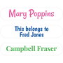 Clear Name Labels - Transparent Stick-On Labels For Naming Belongings