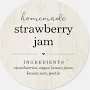 Homemade Jam / Food Canning Jar Label Sticker