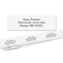 White Rolled Address Labels