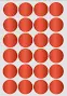 Royal Green Dots Colored Labels 1 inch Round Stickers Neon