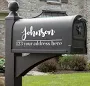Custom Mailbox Vinyl Decal, Set of Custom Mailbox name and Street Address Decal, Personalized Mailbox Numbers and Name