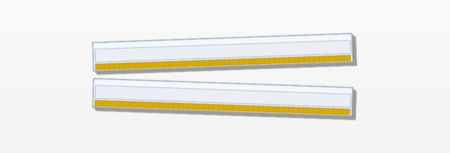 Clear Adhesive Shelf Label Holders 24" X 1.25"