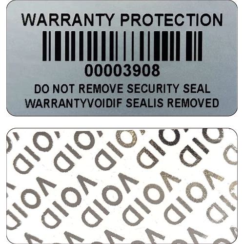 160Pcs Tamper Evident Barcode …