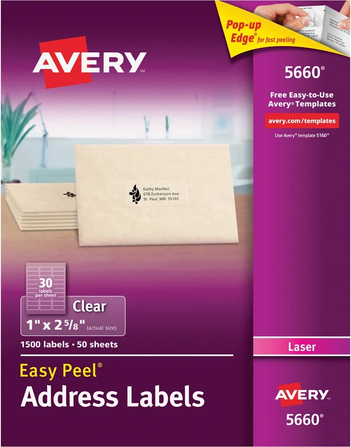 Avery Rectangle Mailing Label
