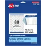 Avery Glossy White Round Labels