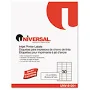 Universal Inkjet Printer Labels 1 x 2-5/8 Clear 30/Sheet 750/Pack