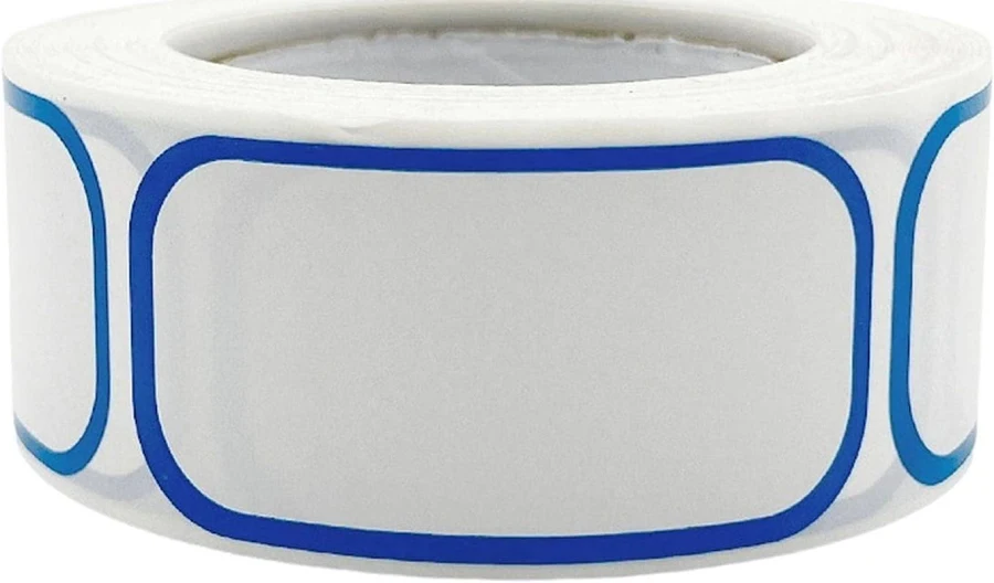 Blank White Label Stickers Large Roll of 1000 Label Stickers