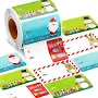Christmas Tag Stickers Christmas Gift Tags 1 Roll / 500 Stickers Name Tags Christmas Party Gift Ta