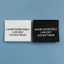 HAND WASH ONLY - Garment Care Label White / 100 pcs