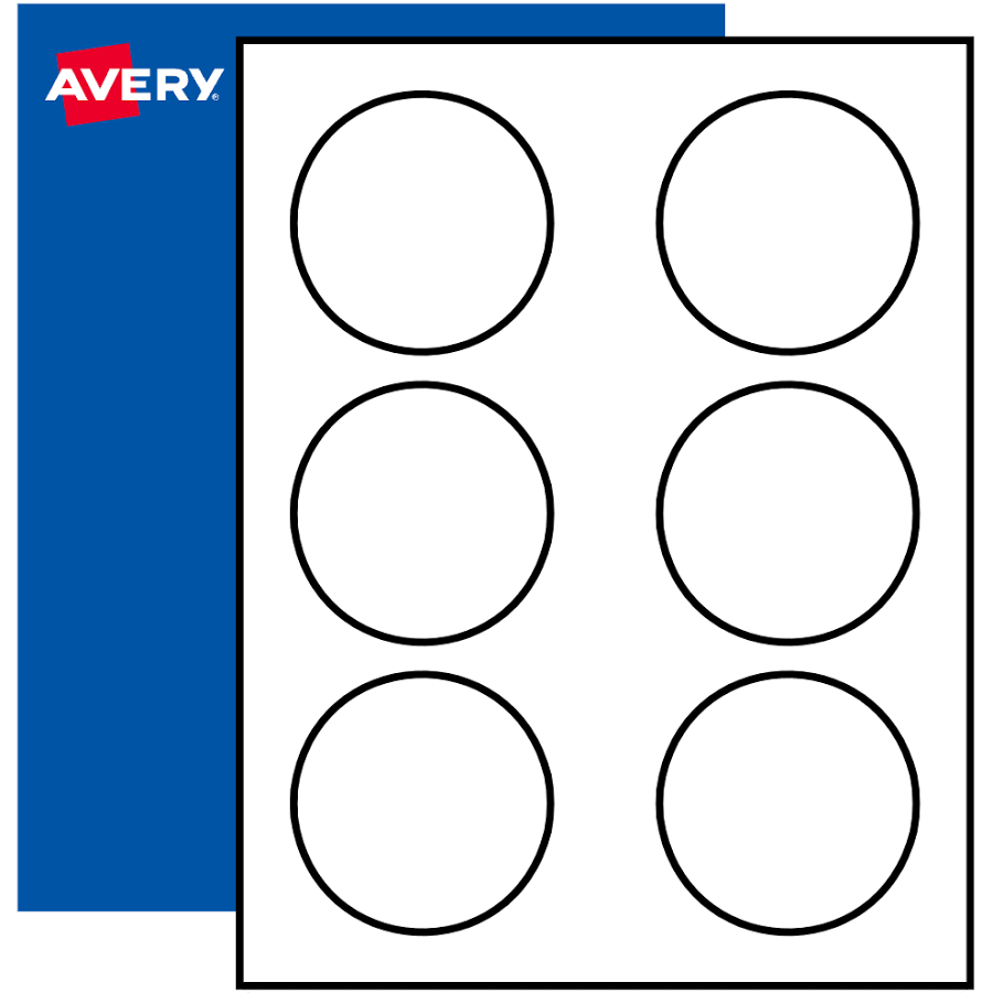 Avery 3" Round Labels Print to the Edge
